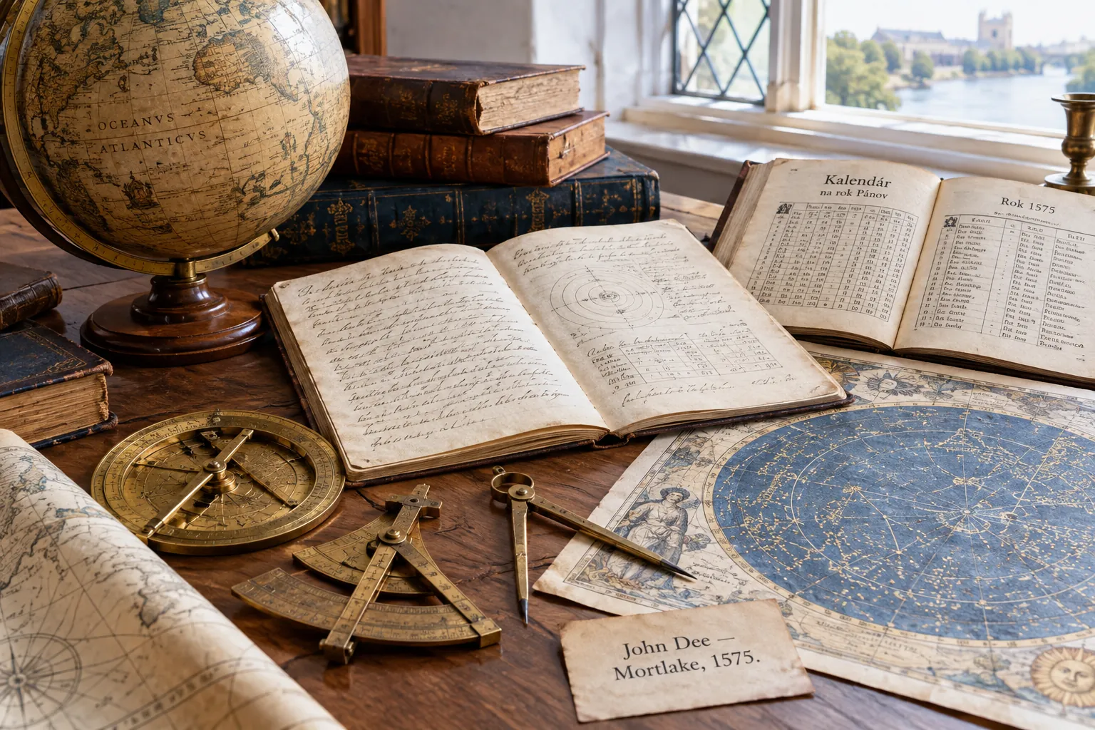John Dee's scholarly instruments and navigational work in Mortlake