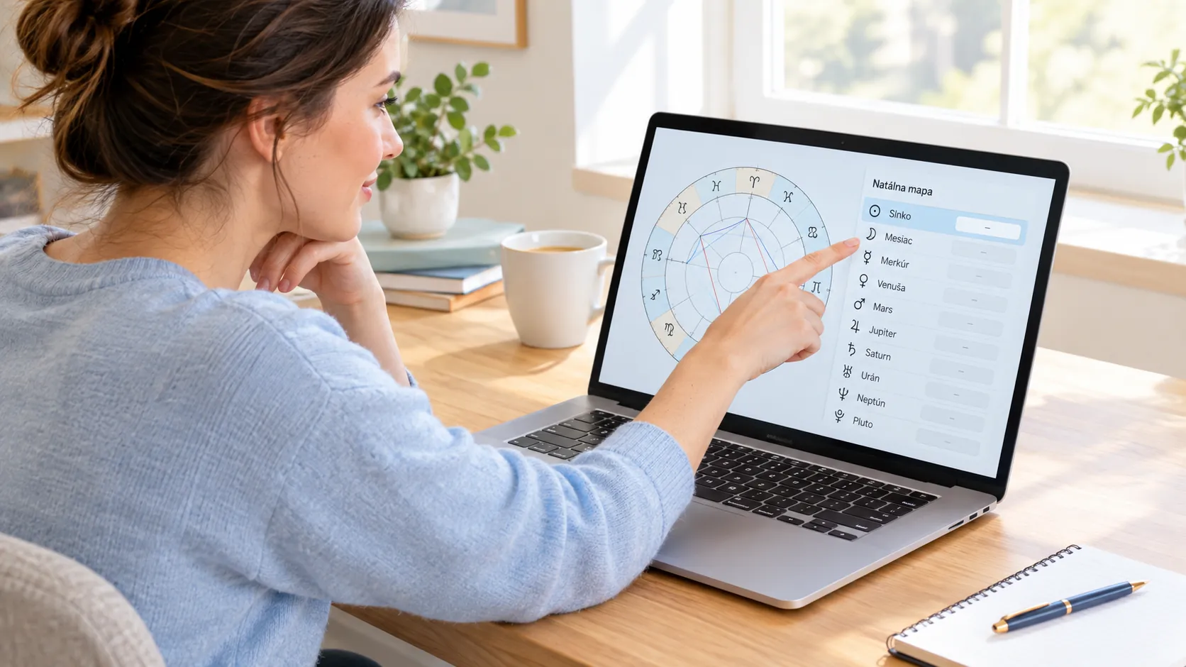 checking a natal chart near a zodiac sign boundary