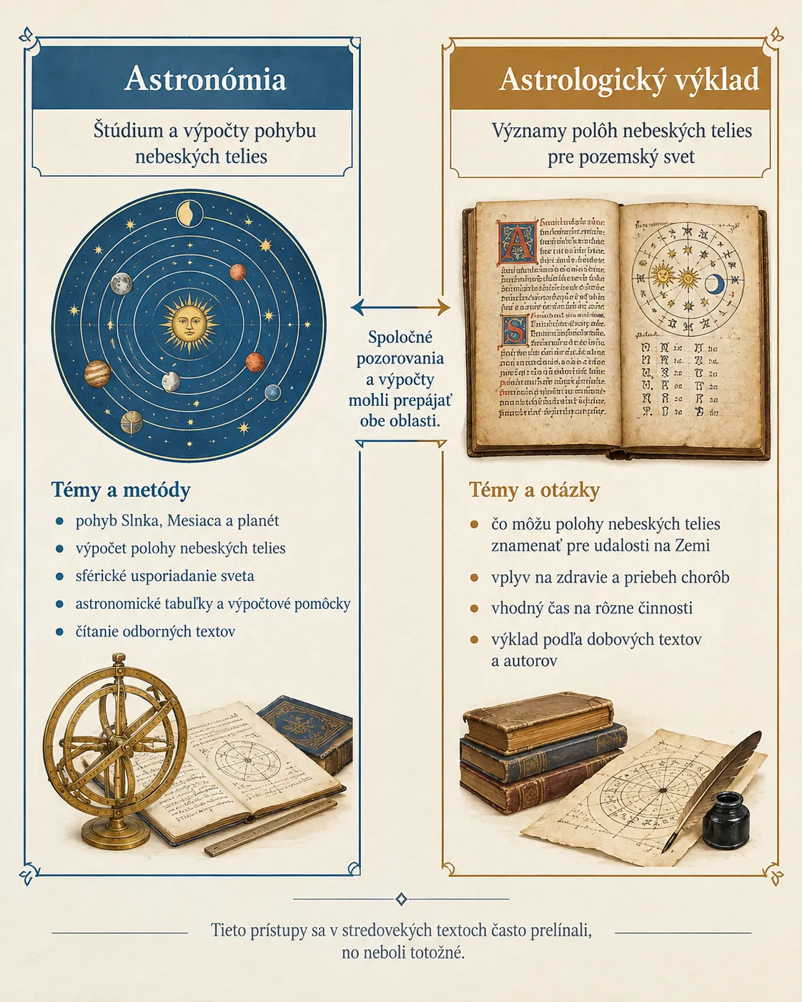medieval distinction between astronomy and astrological interpretation