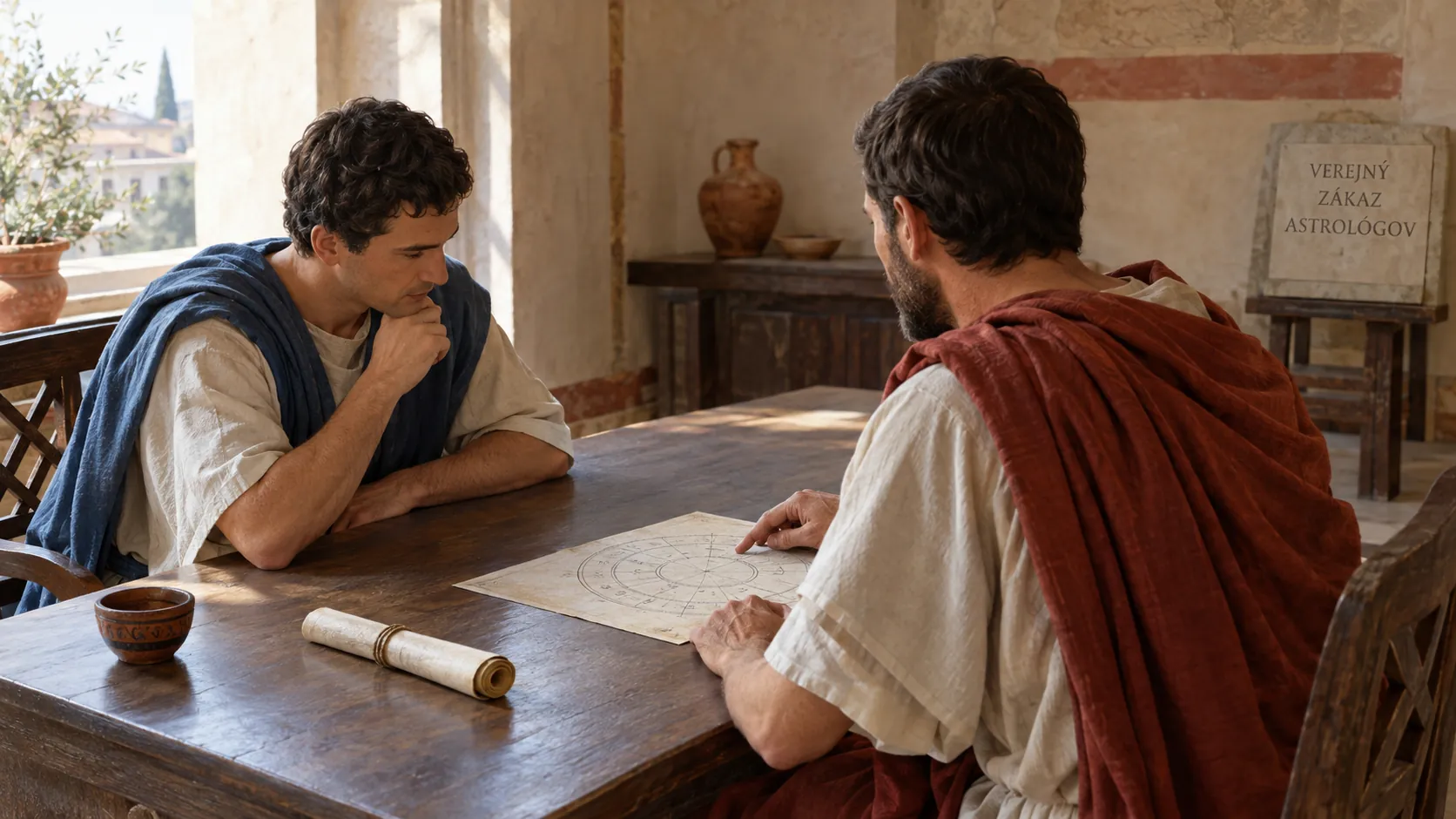 private Roman consultation beside a public ban notice