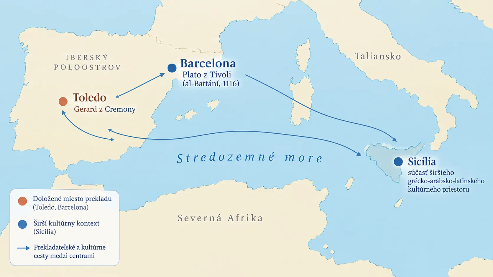 medieval translation routes across the Mediterranean